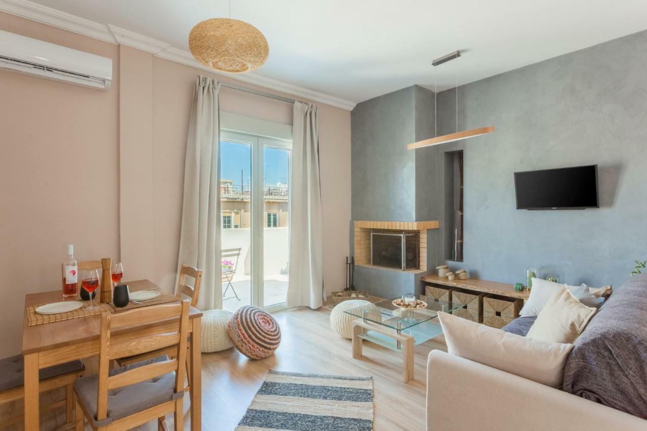 100M2 Luxury Apartment In The Heart Of Athens - Living Stone Emerald Luaran gambar