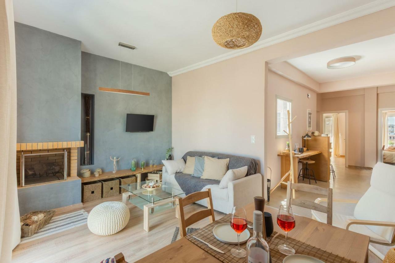 100M2 Luxury Apartment In The Heart Of Athens - Living Stone Emerald Luaran gambar